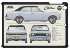 Ford Cortina MkIII 2000E 4dr 1970-76 Small Tablet Covers